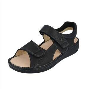 NEW FINN COMFORT men's skiathos sandal in schwarz hillcrest/buggy
